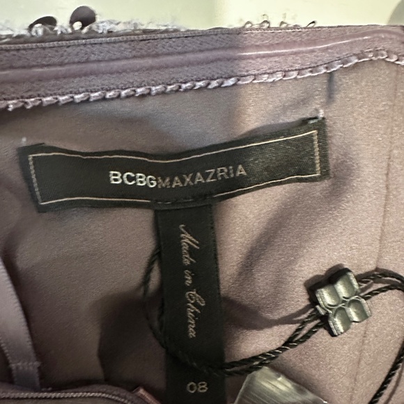 BCBG Max Azria Sequin strapless dress size 8 in lilac mist - Picture 4 of 7